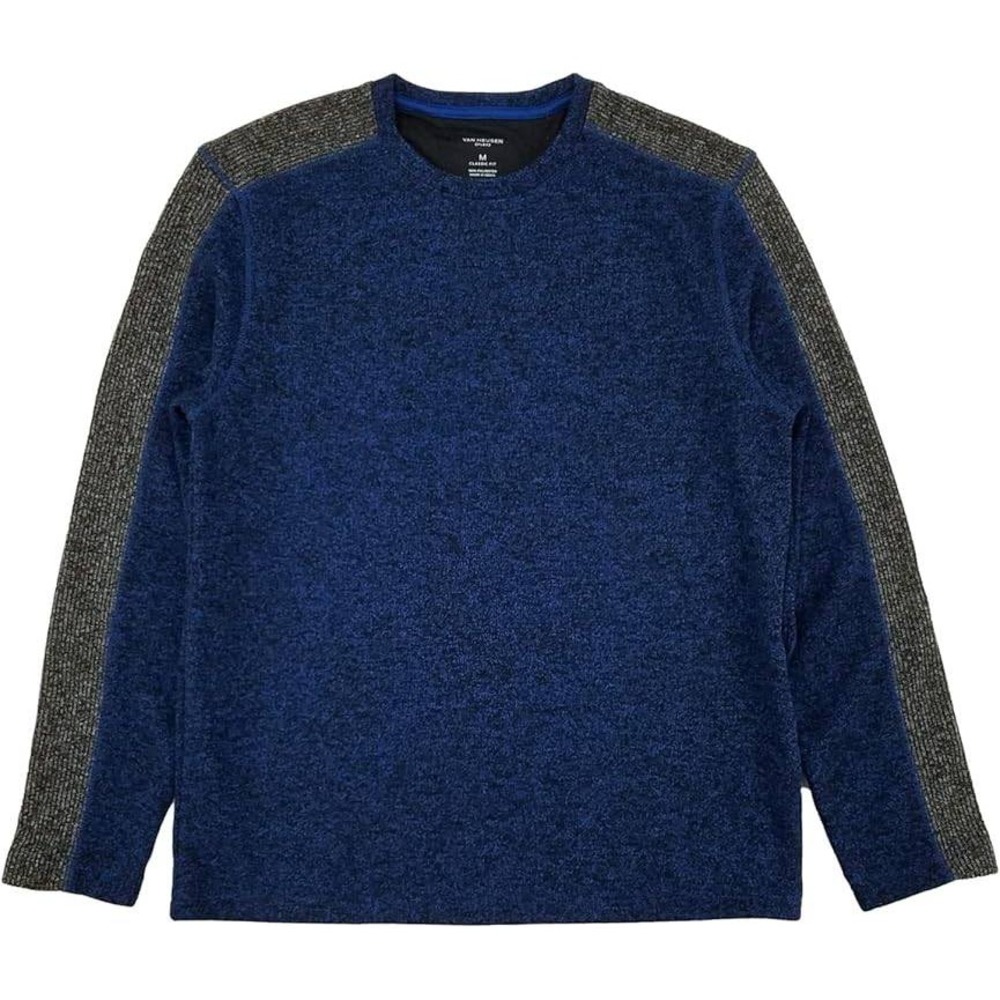 Van Heusen Men's Blue Long Sleeve Classic Fit Pullover Sweater Size L/G